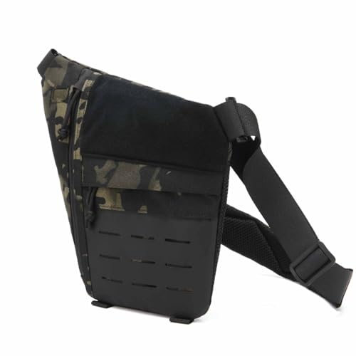 Powios Shoulder Crossbody Bag, Outdoor Tactical Shoulder Crossbody Chest Bag with Adjustable Strap, Waterproof