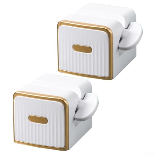 Valixirant - Lot de 2 presse-dentifrice pour salle de bain – Distributeur de tube à roulettes, organiseur compact facile à utiliser, support de dentifrice adapté aux enfants (blanc)