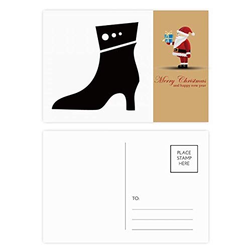Cartes postales Silhouette Père Noël talons hauts pour vos vœux de fin d'année