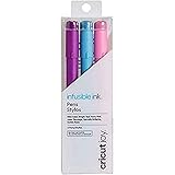 3 bolígrafos de punta fina (0.4) en Violeta Rosado, Verde Azulado Brillante y Rosa Chicle