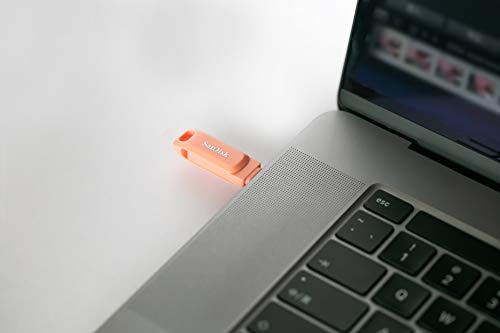 Image of SanDisk Ultra USB 3.0 Dual Drive Go Type C Flash Drive, Peach, 256GB, 5Y