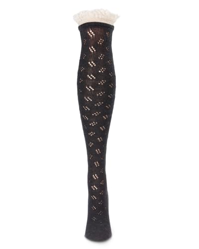 Image of MeMoi Jumbo Cable Over The Knee Cotton Blend Warm Socks
