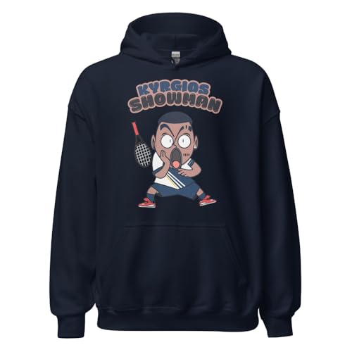 Sweat à capuche tennis Nick Kyrgios bleu marine pour club et ville