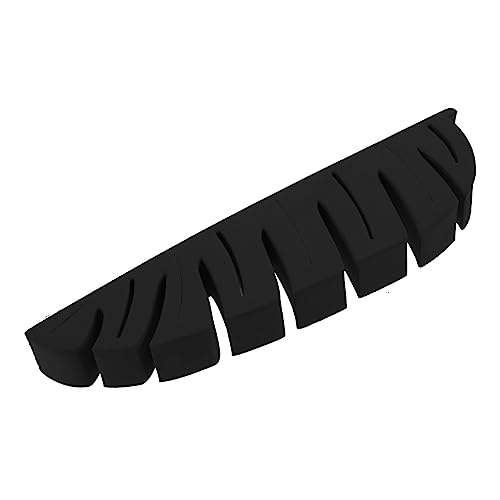 OUNONA Support De Séchage Brosses à Dents Et Pinceaux Maquillage sans Perçage Noir Polyvalent pour Salle De Bain Fixation Murale De Feuille