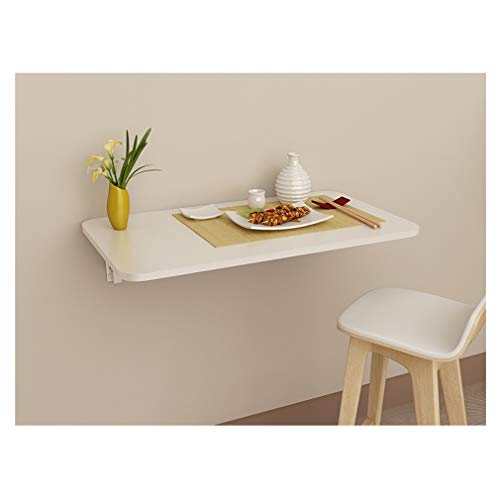Tavolo Pieghevole a Parete con Accessori per Piccoli Appartamenti, Cucina, Sala da Pranzo, banco da Lavoro, scrivania consolle Invisibile per Computer, Design salvaspazio, 90x30 cm/35x12 pol