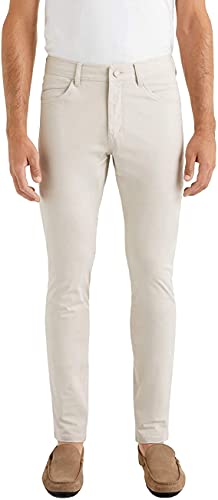 Rhone Men's Commuter Five Pocket Slim Fit Pant, Premium Comfort, Breathable 4-Way Stretch Fabric (Stone, 32W x 33L)