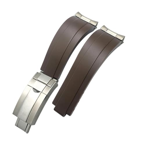 Bracelet en silicone 20mm montre Rolex Submariner sport nautique et quotidien petit poignet