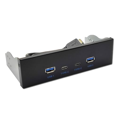 Hub del pannello frontale 3.2 Slot multi- 3.2 Type-c Super-Speed Port Adatto a 3.5 Open Bay Space Optical Drive Panel usb