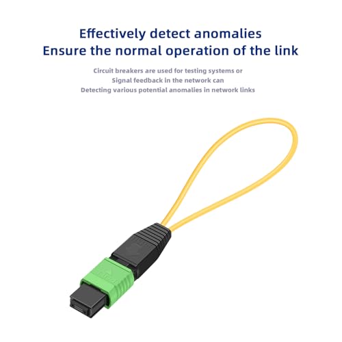 Image of 5pack MPO /APC 24-Core Single Mode Fiber Loopback, Pull Ring Design for High-Performance Network Testing and Maintenance
