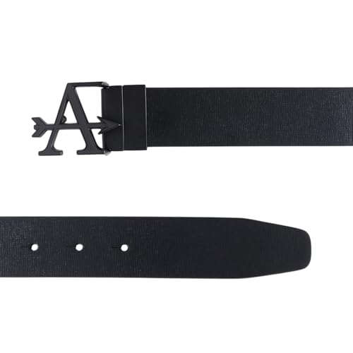 Image of Arrow Men Textured Leather Reversible Belt
