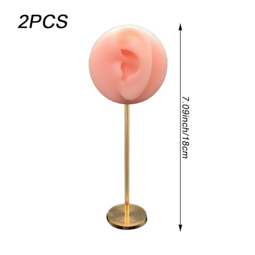 Modèle d'oreille silicone pour piercing et présentoir de boucle d'oreille