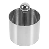 MOLUCKFU Molde Redondo para Bizcochos de Acero Inoxidable Molde Resistente para Postres y Mousses Herramienta Multipropósito para Cocina Occidental y Presentación Elegante de Platos Fríos