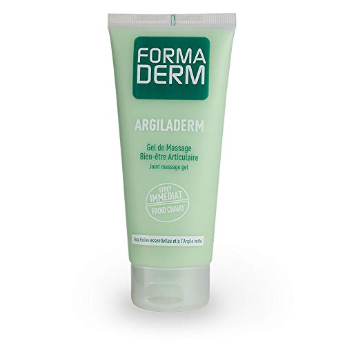 Formaderm - Gel Articulations Argiladerm 100 ml - Gel Massage à l'Argile Verte, Huiles Essentielles, Extraits de Plantes - Effet Froid Chaud Immédiat - Soulage les Douleurs Articulaires et Musculaires