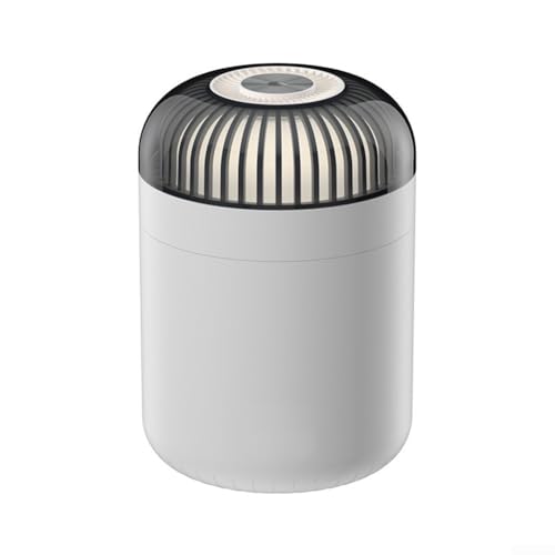 Humidificador USB de 500 ml con luz colorida y spray ajustable, para serpentinas y espacios relajantes (blanco)