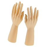 Hombre de maniquí mano. B Blesiya 2 Unids Modelo Maniquí Mano Estante de Mostrar Soporte de Joyería Porta de Guantes Organizadores - Color de Piel