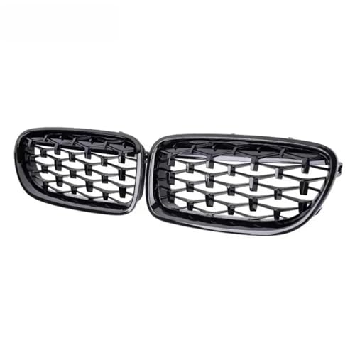 Rejilla frontal de acabado plateado tipo diamante para BMW F10 2010-2016 4