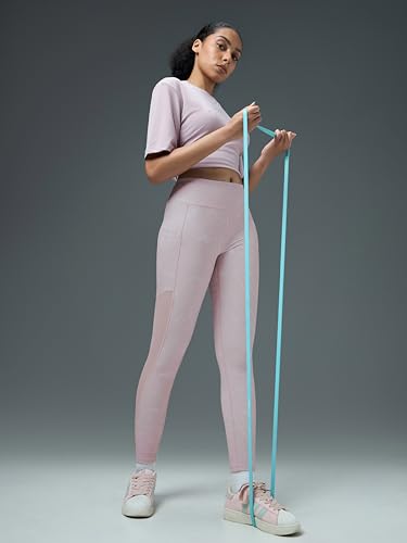 Image of TECHNOSPORT Women's Skinny Fit All Over Print Tights for Gym, Workout, Yoga & Sports