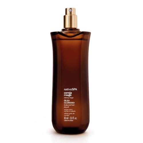 Huile corporelle hydratante Nativa Spa Rouge Cerise 85 ml pour corps et visage