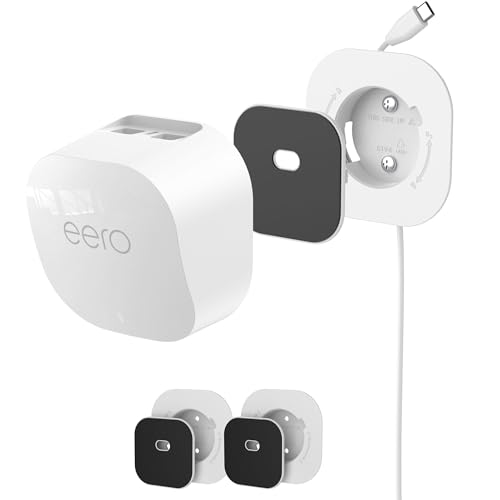 Image of HomeMount Wall Mount Bracket, for eero 6 /6+ /7, 2 Pack-Off-White