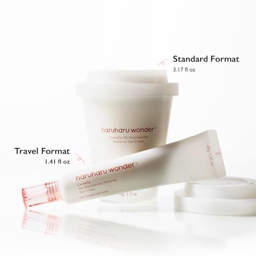 Image of HARUHARU wonder Centella 5% Niacinamide Radiance Gel Cream, Hydrating & Soothing, Ultra-Lightweight, Improves Skin Tone, Pore Minimizer, Oil Control, For All Skin Types, 90g