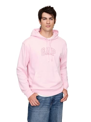 GAP mens Fleece Pullover Rose Mist XL