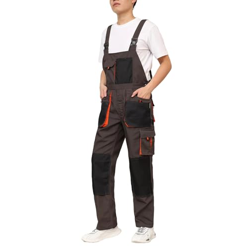 WORK IDEA Herren-Arbeitslatzhose mit Oxford-Knietaschen; strapazierfähige Leinwand
