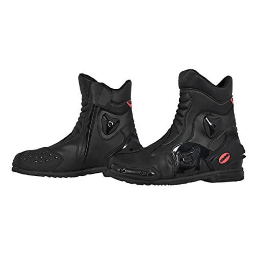 [コミネ] バイク用 プロテクトスポーツショートライディングブーツ...