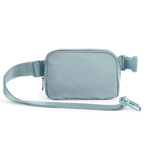 Image of ODODOS Unisex Mini Belt Bag with Adjustable Strap Small Fanny Pack for Workout Running Traveling Hiking, Stone Blue