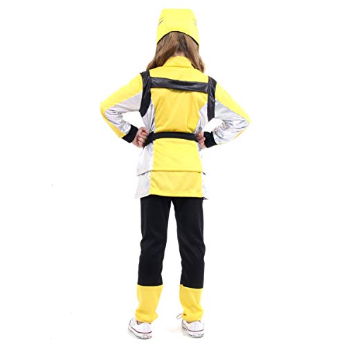 Fantasia Power Rangers Beast Morphers Amarelo STD Infantil 922601-P, Sulamericana Fantasias