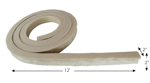 Stone Master Molds Chiseled Edge Concrete Countertop Edge Form Liner, 12'L (144") x 2" W x 2" D
