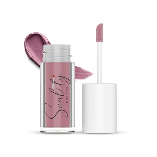 Image of Scality Liquid Lipstick - Warm Rose Brown | Highly Pigmented Matte Lipstick | One Swipe Application | Long Lasting, Transferproof & Smudge Proof | Smooth Comfortable Wear | Perfect for Daily & Occasion Makeup (5 ml)