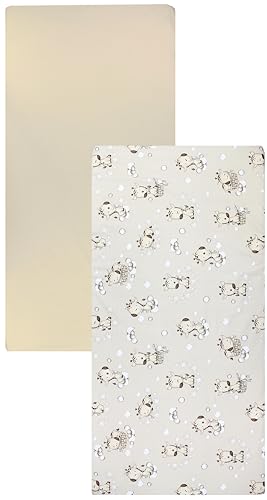 Miniatura 5 de Tuptam Sábana Ajustable Para Cuna Bebé 2 Pack, Jirafa Beige, 60 X 120 Cm