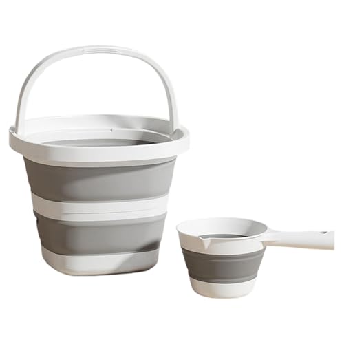折りたたみ式ウォーター&バケツセット 高強度PP 省スペース設計 キッチン用 キャンプ アウトドア 洗車用 人間工学に基づいたハンドル 折りたたみ式バケツ