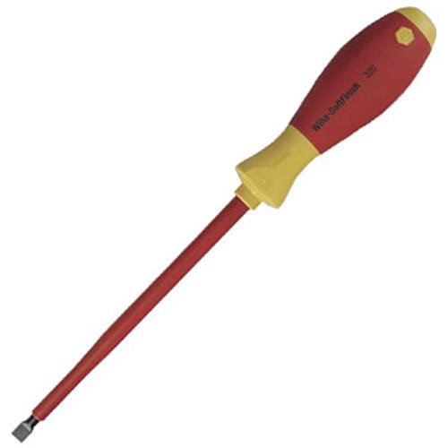 Insulated Slotted Screwdriver with SoftFinish Ergonomic Grip, 2.5mm x 7" Long