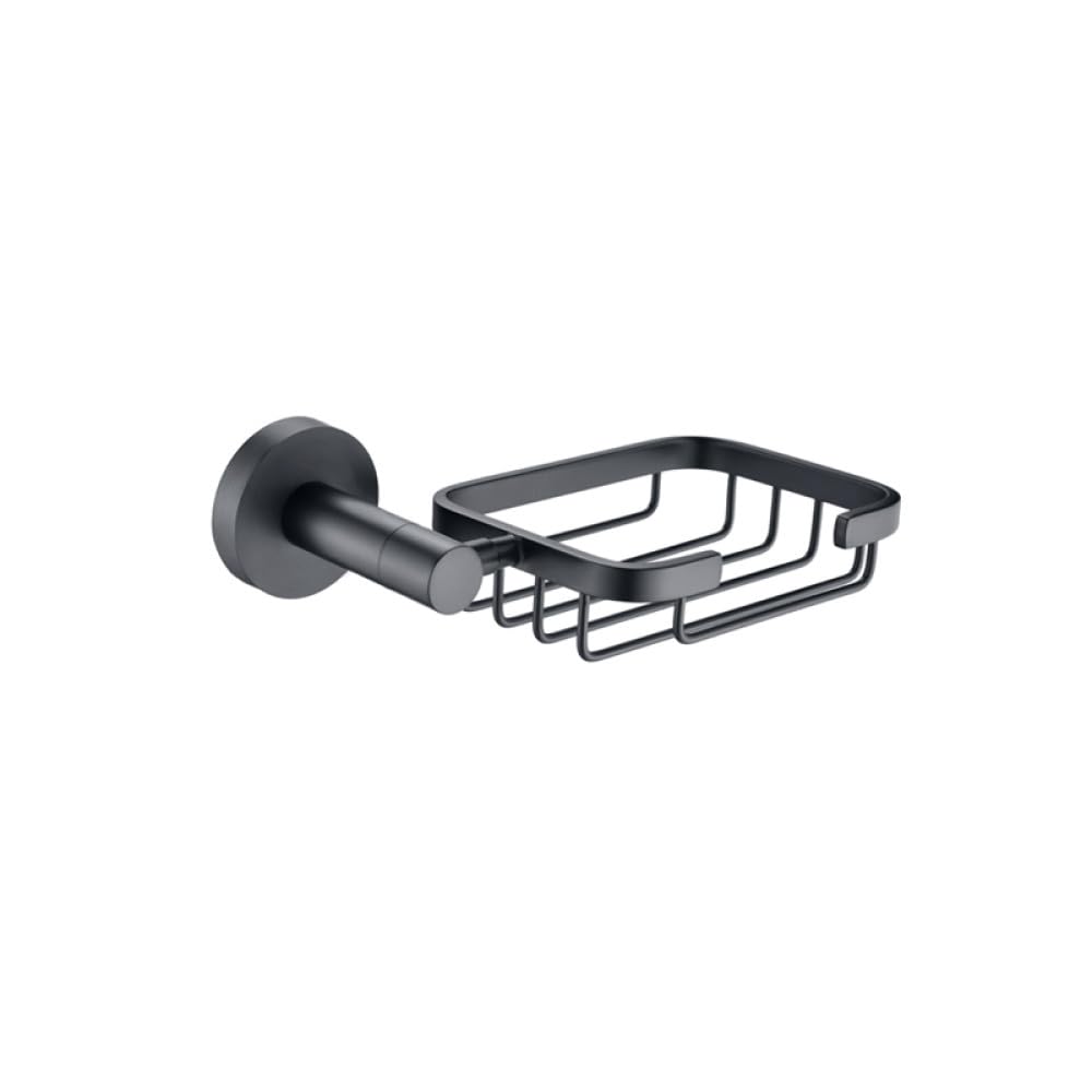 Accesorios de baño Negro Mate Kit de Hardware Montaje en Pared Toallero Estante Barra Anillo Soporte para Cepillo de Papel higiénico Gancho de Acero Inoxidable, Cesta de jabón