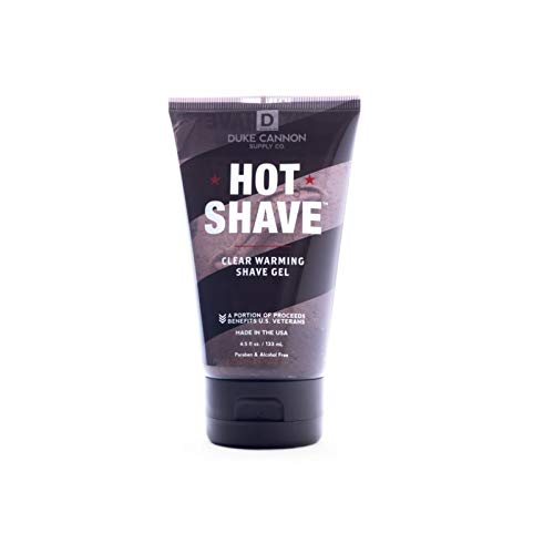 Duke Cannon Supply HOTSHAVE1 4.5 oz Hot Shave Clear Warming Gel - Pack of 66