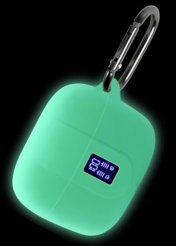 Geiomoo Silicone Case Compatible with TAGRY X08, Protective Cover with Carabiner (Luminous Blue)