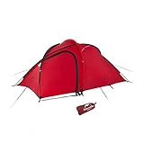 Naturehike 正規店 ネイチャーハイク Hiby 3 アップグレード版 2-3人 超軽量 自立式 テント グランドシート付き 広い前室 二層構造 キャンプ アウトドア 登山 防雨 防風 防災 (白×黒 20D) (レッド)
