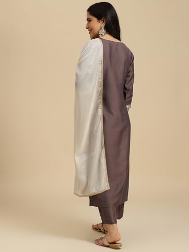 Image of MOKOSH Women's Polycotton Kurta Pant Dupatta