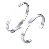 Naltrexone Medical Alert Bracelets for Women,Stainless Steel Med ID Cuff Bracelet Medical ID Health Alert Bangle Monitoring Systems to Save Life for Sos Emergency,23.2'' Diameter