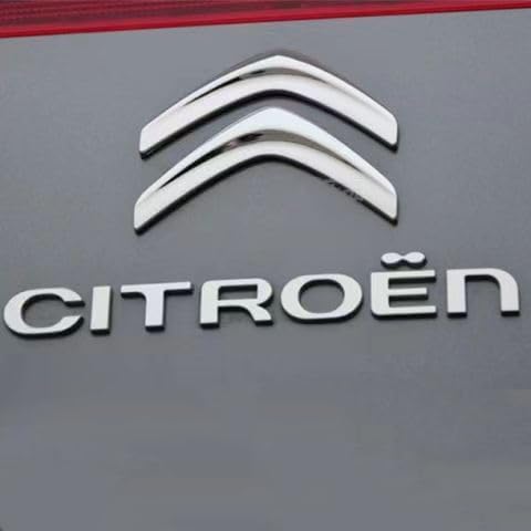 Auto Embleem voor Citroen C1 2008-2012, Achter Sticker Motorkap Kofferbak Badge Stuurwiel Vervangend Logo Decoratieve Autobekleding Embleem ABS Trim Accessoires,A