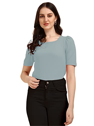 Image of Wedani Women's Solid Regular Fit Blouse