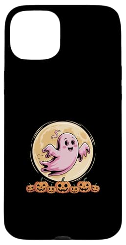 Pink Ghost Halloween Breast Cancer Awareness Custodia per iPhone 15 Plus