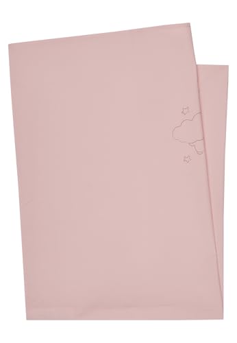 Sterntaler Babydecke UV Schutz 50+ Hase Hanni - leichte Schmusedecke aus Baumwolle (Bio) - dezenter Motivdruck - ideal Zuhause & unterwegs - für Mädchen - Geschenk Idee - ab Geburt, 100x70cm, zartrosa