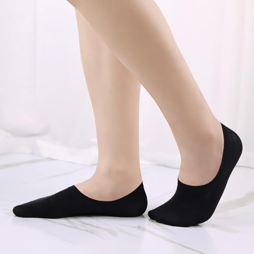 Womens No Show Socks Cotton Low Cut Non Slip Casual Invisible Loafer Liner Socks2