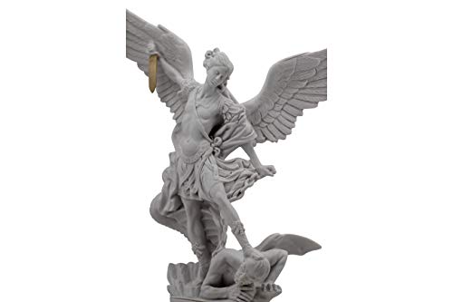 Estatua Resina San Miguel Arcángel 12" Hecha a Mano miniatura 3
