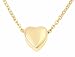 Small Floating Heart Cremation Urn Pendant Ashes Memorial Necklace (Gold Tone)