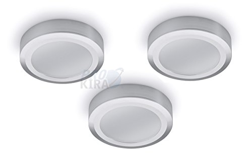 Preisvergleich Produktbild NABER Swag LED, Set-3 Aufbauleuchte / Aluminium / 2 Watt / Warmweiß