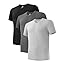 V-neck - Black/Heather Light Gray/Heather Dark Gray