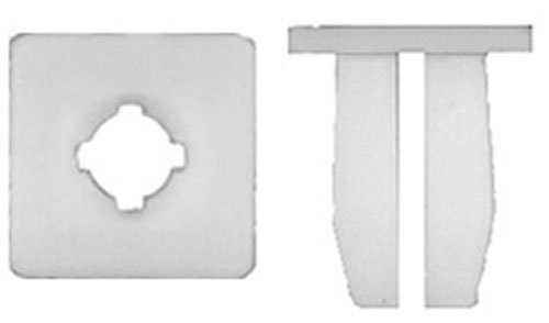 50 1/4" Univ. Nylon Grille Screw Nut 8 or 10 Screw Size